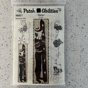 Patch Abilities "SKIER" Mm 01 Quilt Pattern Fabric Included 6x24" Winter